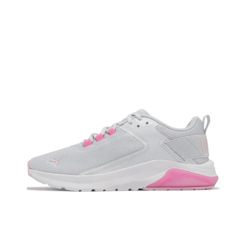 PUMA ELECTRON E Anti-Slip Wear-Resistant Low-Top Casual Running Shoes Unisex Gray Pink-0