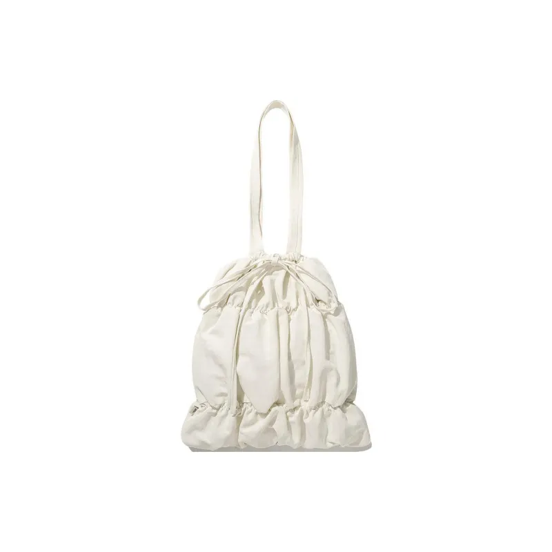 COVERNAT Nylon Tote Bag, Shopping Bag, Handbag, Shoulder Bag Women's Ivory-2