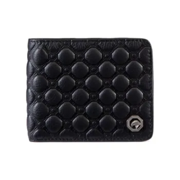 STEFANO RICCI Calfskin Wallet Men's Black