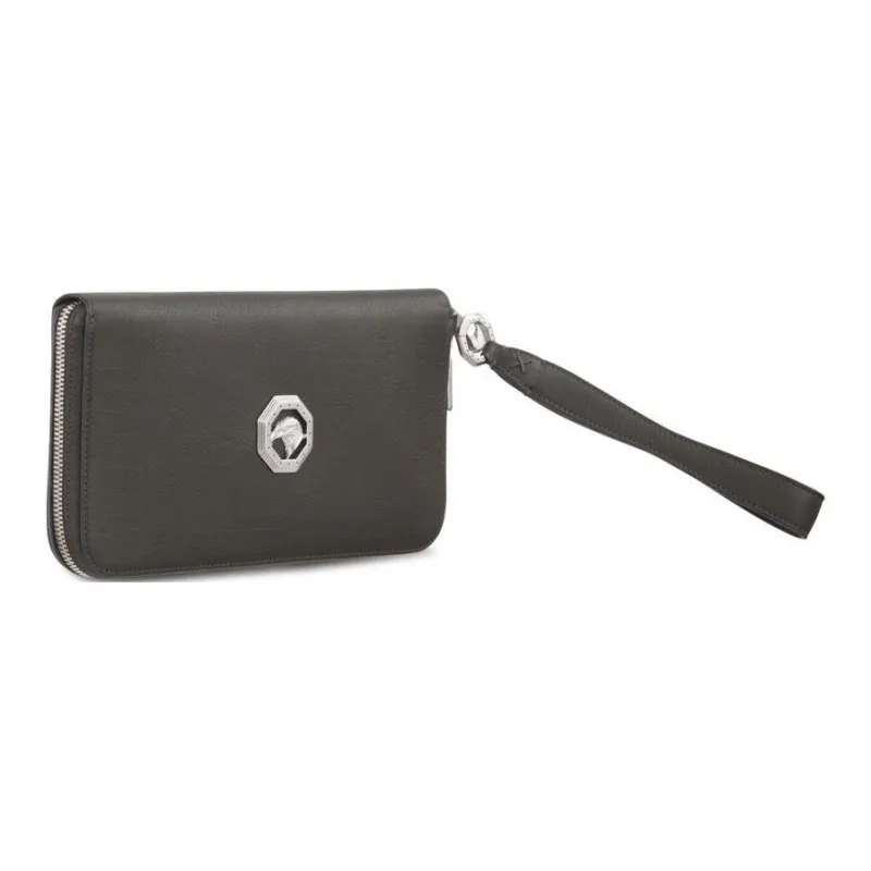 STEFANO RICCI Calfskin Wallet Men's Gray-1