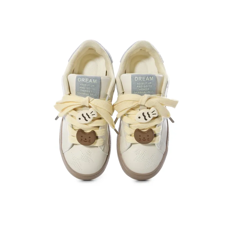 Lovely You Wear resistant And Lightweight Low Top Skateboard Shoes Women's Yellow Blue Cheeses-10