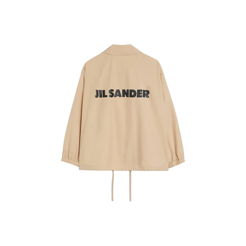 JIL SANDER Logo Printed Textured Jacket-1