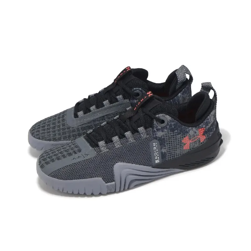 Under Armour Tribase Slip Resistant And Breathable Low Top Training Shoes Men's Gray Black-2