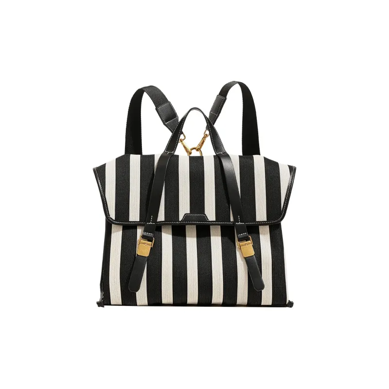 H YXIANG Canvas Backpack Women's Multicolor-0