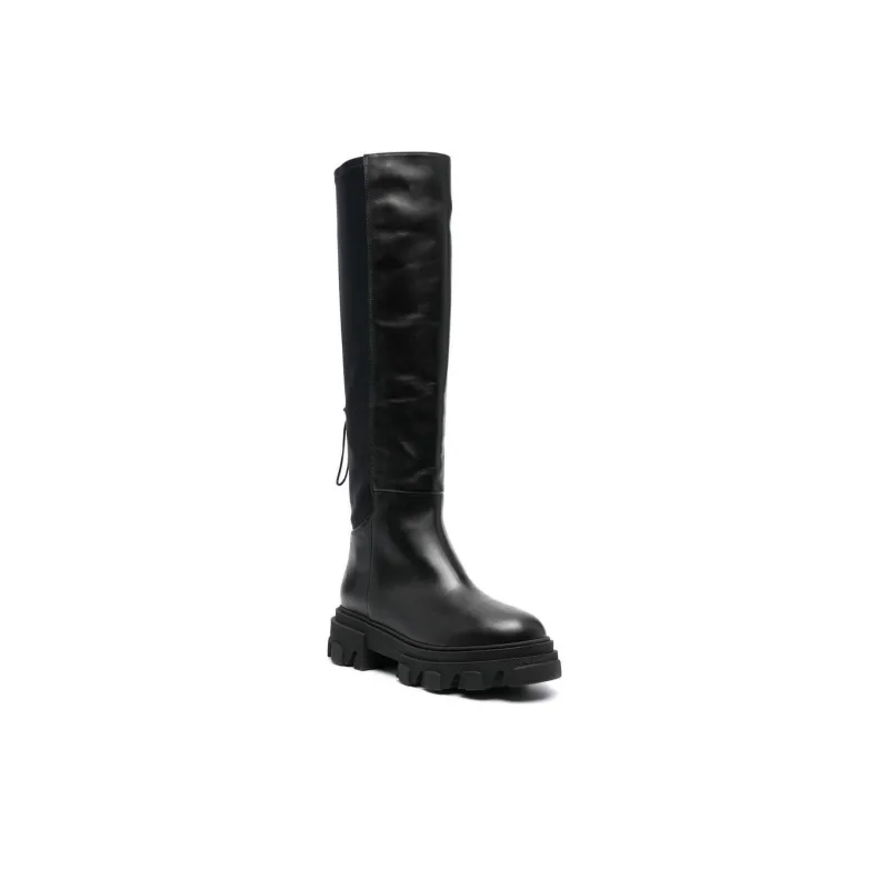 GIABORGHINI Knee-length Chunky Leather Boots-2