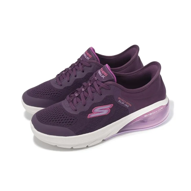 Skechers GO WALK Air 3.0 Cushioning Anti-Slip And Wear-Resistant Low-Top Casual Shoes Women's Purple-2