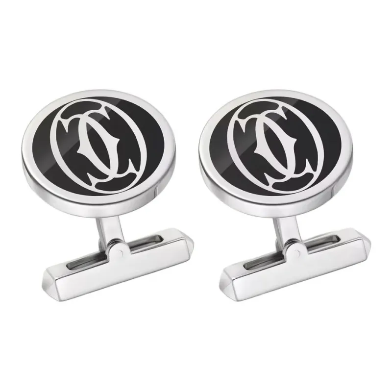 CARTIER Palladium-Plated Sterling Silver Cufflinks Unisex Silver-0
