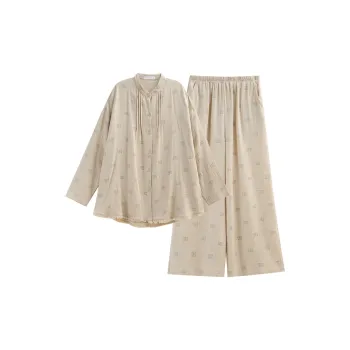 Same Language Pajama Set Women's Apricot Yellow