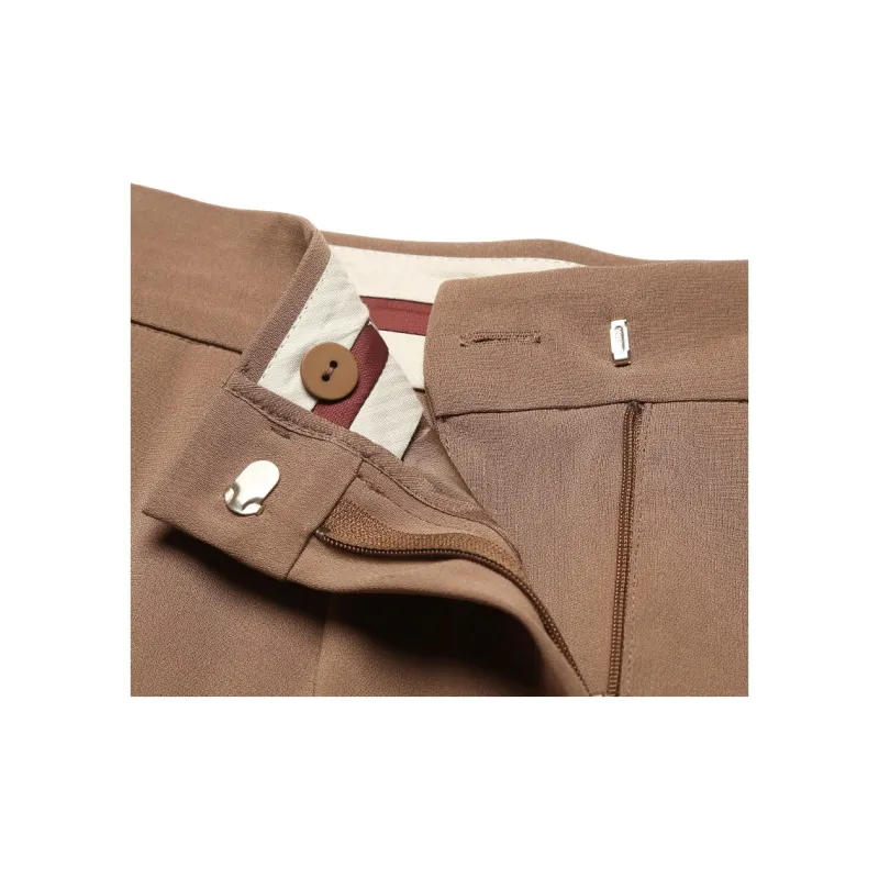 MaxMara Studio Casual Pants Women's Brown-5