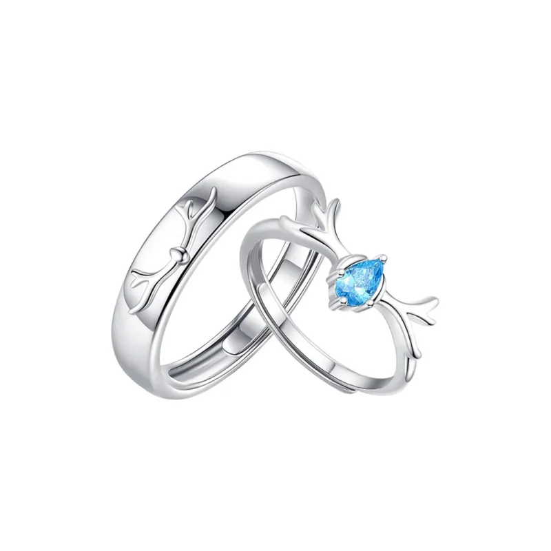 Sanpowa 925 Sterling Silver Rings Unisex-0
