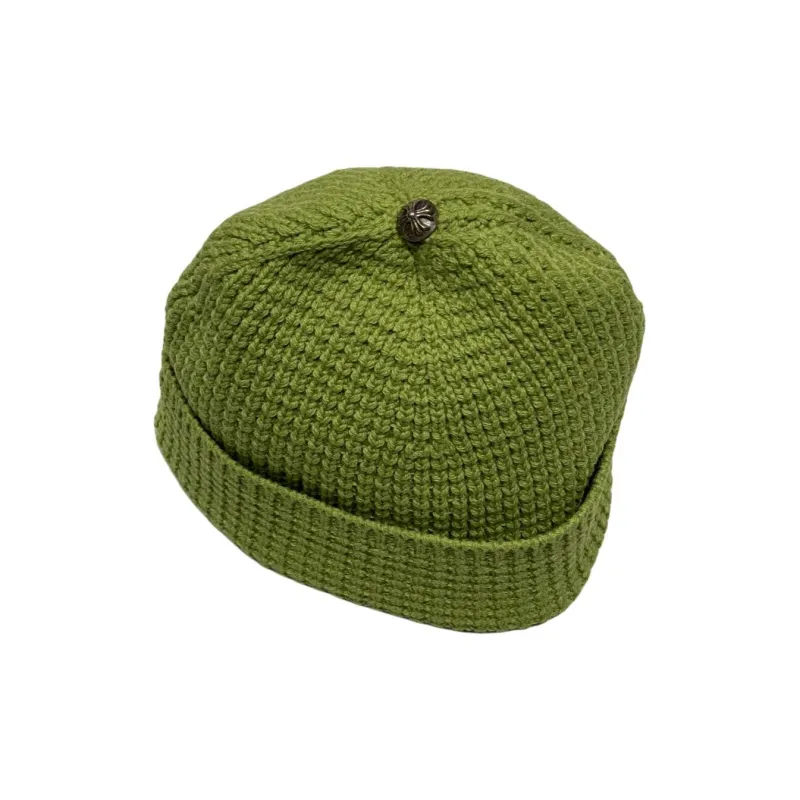 Chrome Hearts Elastane Beanies Unisex Green-1