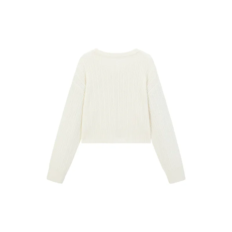 LEDIN Knitwear Women's Mist White-1
