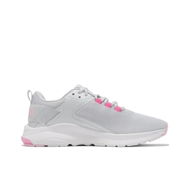 PUMA ELECTRON E Anti-Slip Wear-Resistant Low-Top Casual Running Shoes Unisex Gray Pink-1