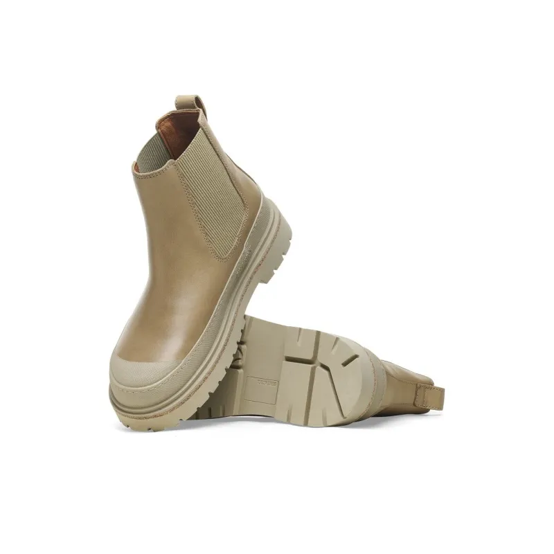 Birkenstock Prescott Slip On Short Chelsea Boots Women's Taupe Regular-4