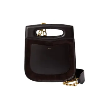 SOEUR Cow Leather One Shoulder Handbags Women's Dark Brown