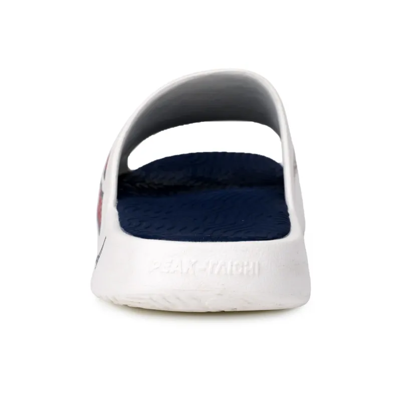 PEAK State Pole Slip Resistant Odor Resistant Slide Slippers Women's White Blue-4