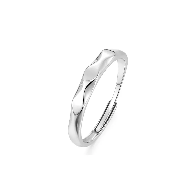 KADER 925 Sterling Silver Rings Unisex Silver Box-1