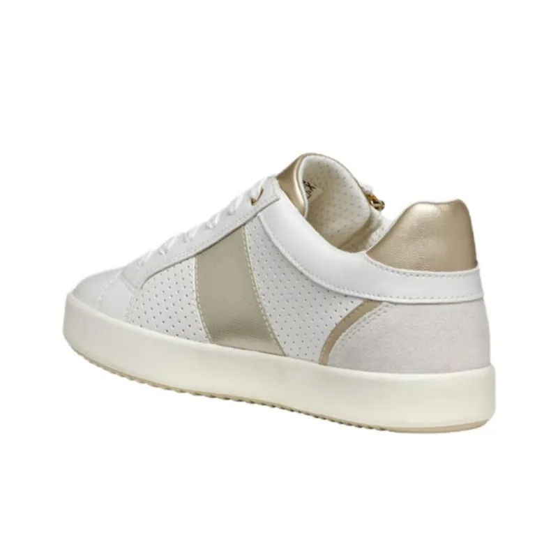 GEOX Blomiee Low-Top Skateboard Shoes Women's White-4