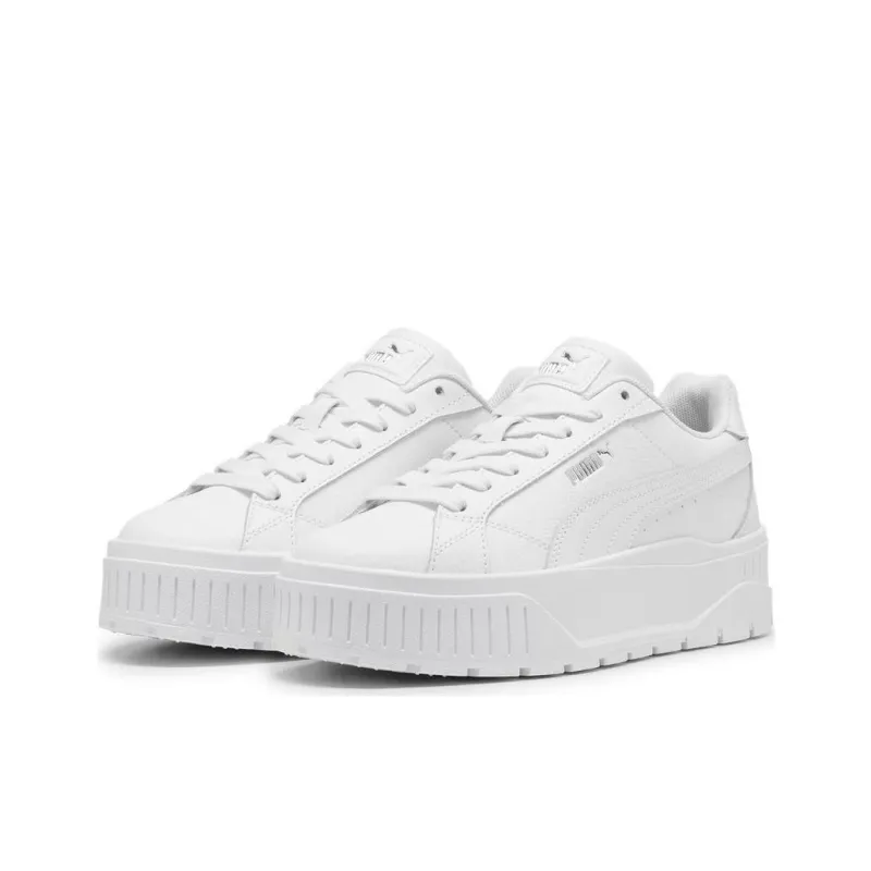 PUMA Karmen II Wear resistant And Lightweight Low Top Skateboard Shoes Women's White-2