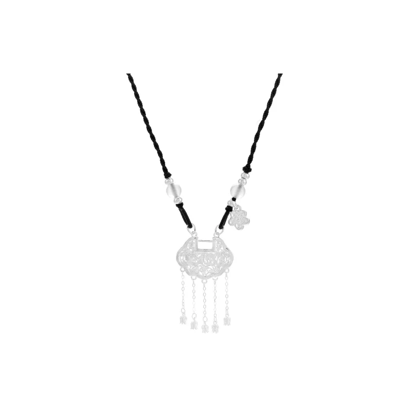 CLARKIA FLOWER S 990 Silver Necklaces Women's-5