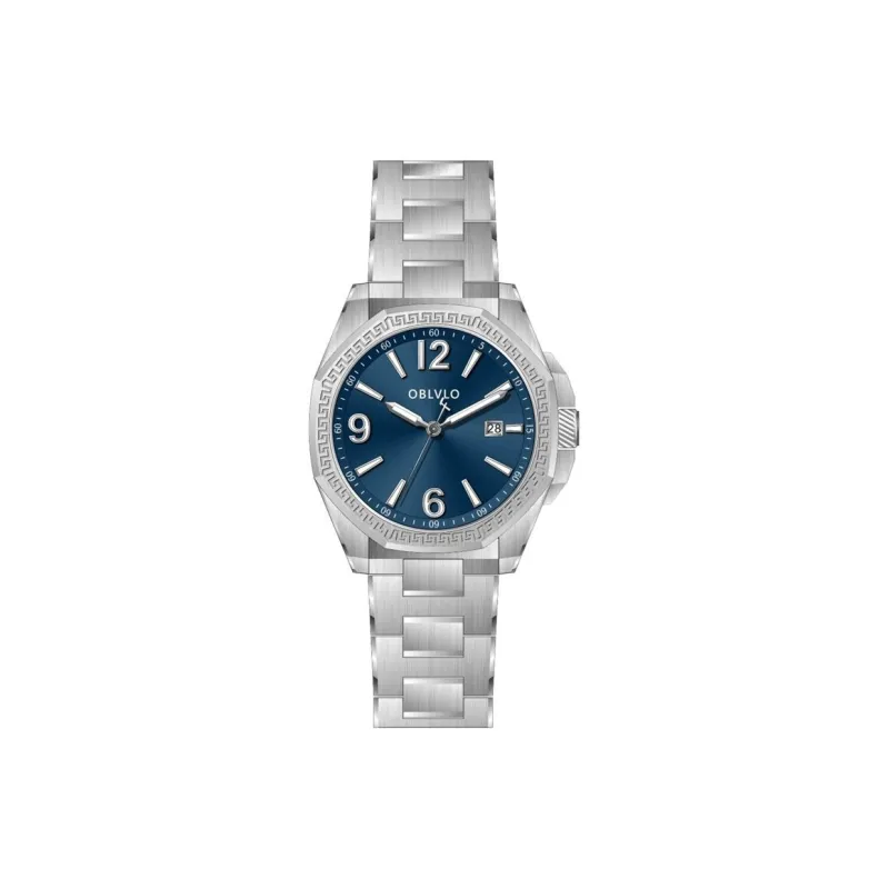 OBLVLO Automatic Mechanical Movement Watch Unisex White Dial-7