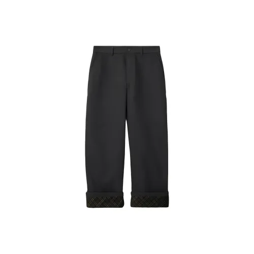 Burberry Relaxed Check Lined Work Trousers