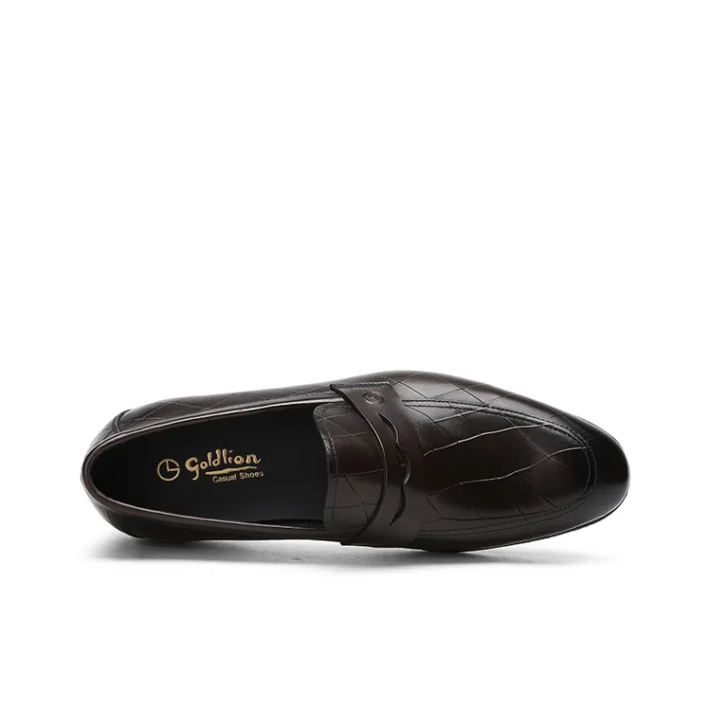 GOLDLION Loafers Men Black/Brown-7