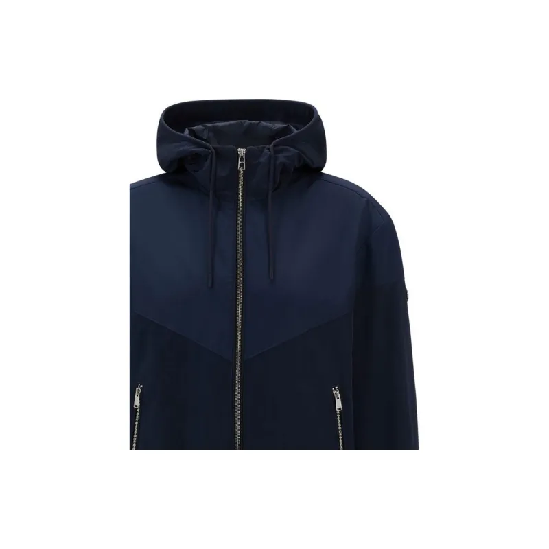 HUGO BOSS Logo Patch Hooded Jacket-3