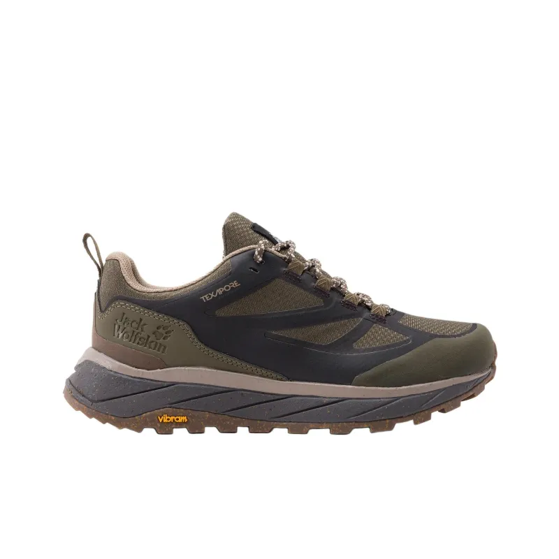 Jack Wolfskin Terraventure Anti Slip Wear Resistant Low Top Hiking Shoes Men's Brown-1