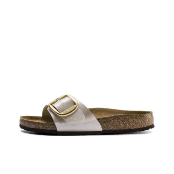 Birkenstock Madrid Big Buckle EVA Abrasion-Resistant Slide Slippers Women's White Regular