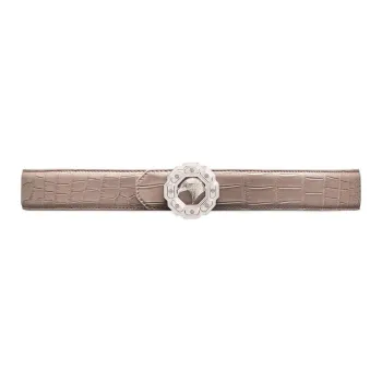 STEFANO RICCI Calfskin Leather Belts Unisex Pink 3.8CM