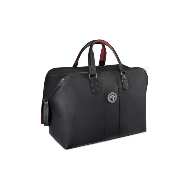 STEFANO RICCI Calfskin Travel Bag Men's Black-1
