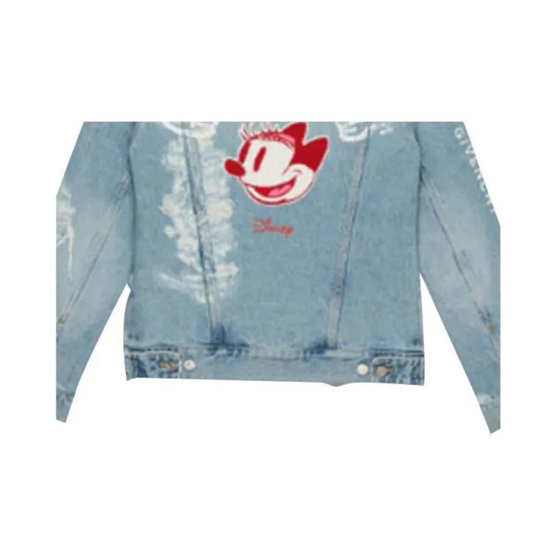 Disney X Givenchy Denim Jackets Men Light Blue-2