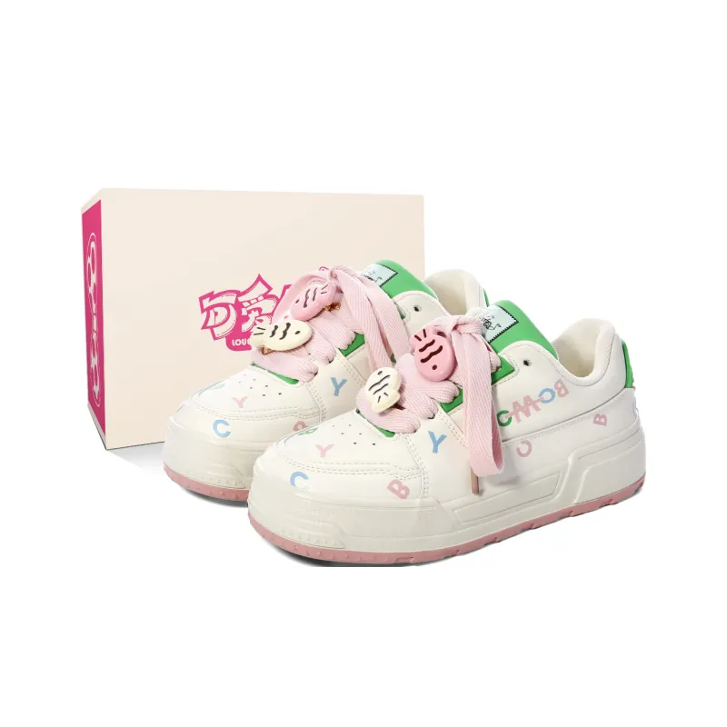 Lovely You Lightweight Wear-Resistant And Slip-Resistant Low-Top Skateboard Shoes Women's-12