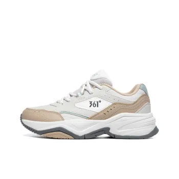 361° Anti Slip Wear Resistant Low Top Chunky Sneakers Women's Beige Brown