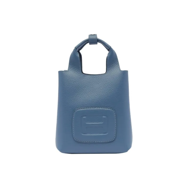 HOGAN Logo Embossed H Bag Mini Shopping Bag-0