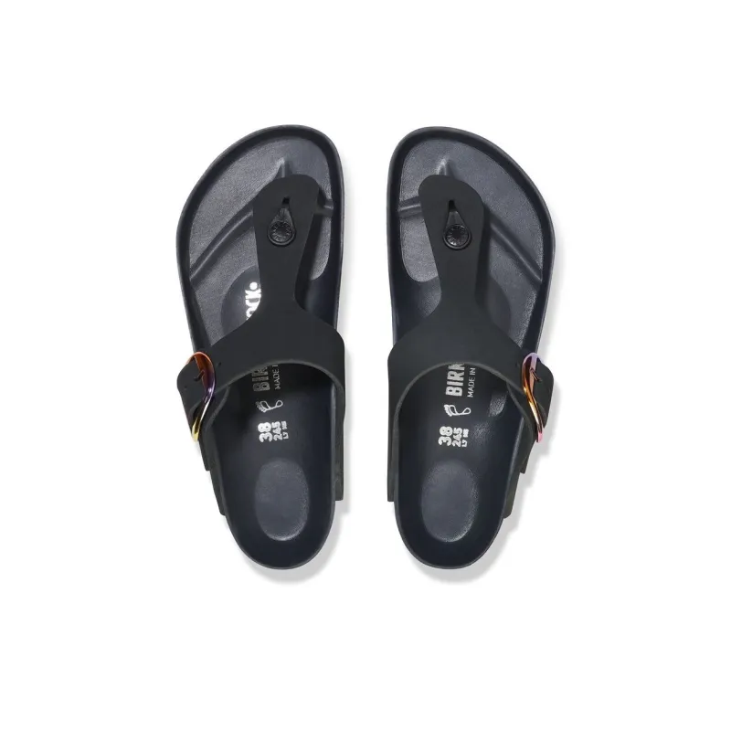 Birkenstock Gizeh Big Buckle EVA Abrasion-Resistant Flip Flops Women's Black Regular-3