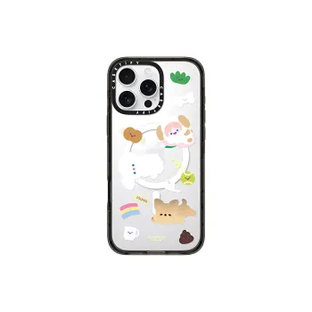 CASETIFY TPU+PC Material Puppy Paradise Phone Cases Compatibility With IPhone 16/15/Pro/Pro Max Cute Style