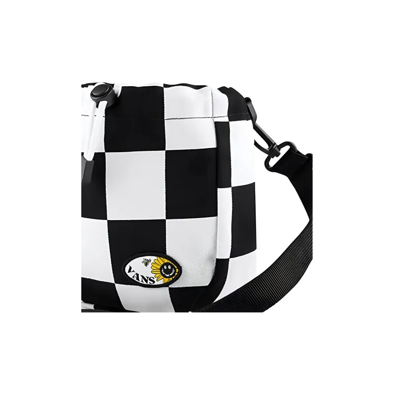 Vans Polyester Small Crossbody Bag, Shoulder Bag, Bucket Bag Regular Women's Black White-4