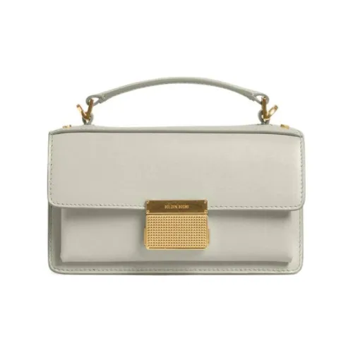 Golden Goose Cow Leather Penguin Bag, Shoulder Bag, Crossbody Bag, Handbag Small Size Women's Mineral Gray