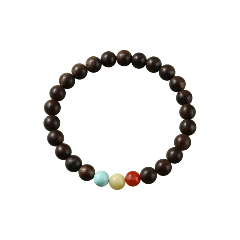 Moon Seal Hundred Rivers Agarwood Bracelets Unisex-14