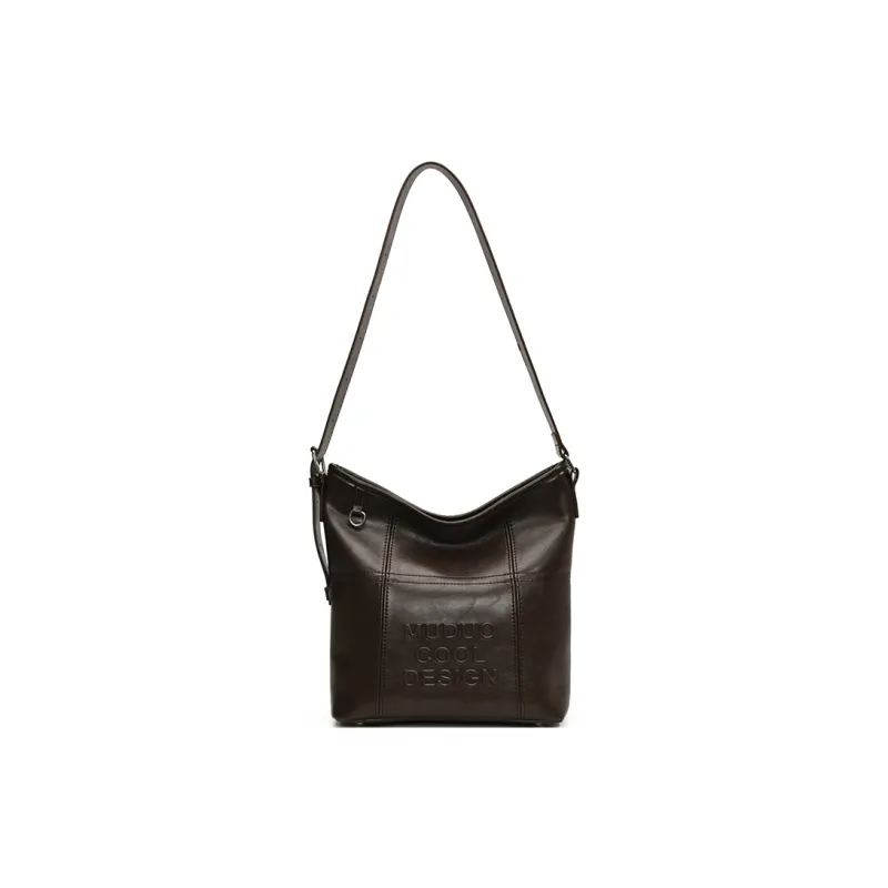 LUVISTRUE Pu Shoulder Bag Tote Crossbody Bag Medium Size Women's Coffee/White Red/Black-0