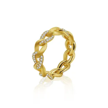 FUNNXI S925 Silver Rings Women's Gold