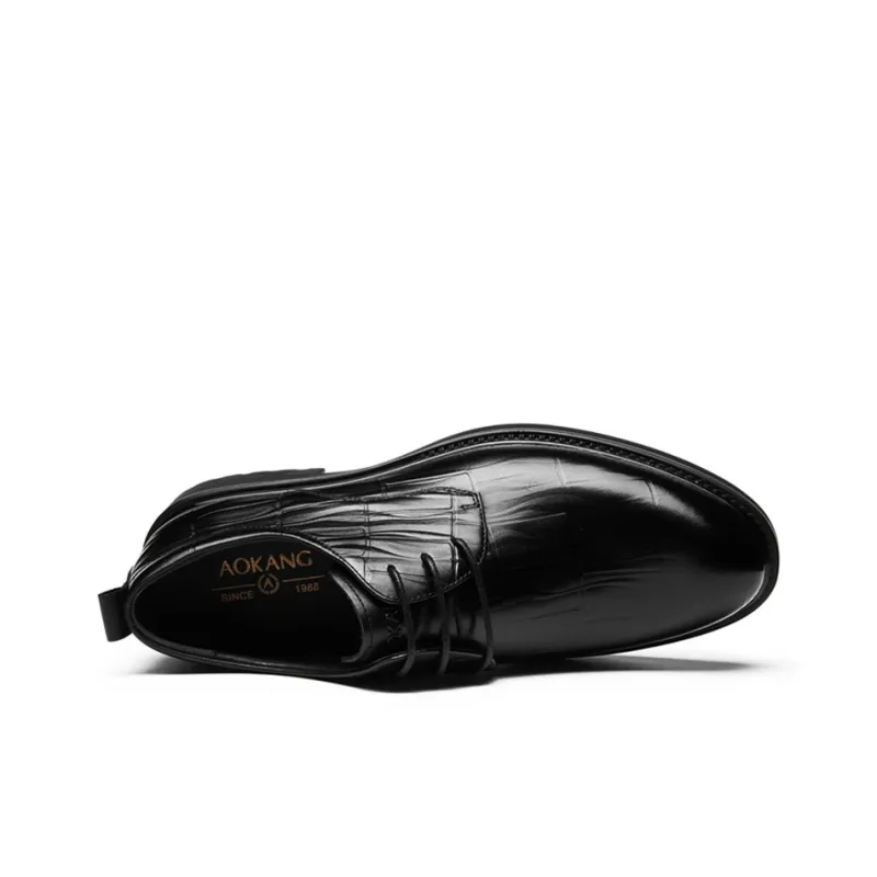 AOKANG Dress Shoes Men Low Top-4