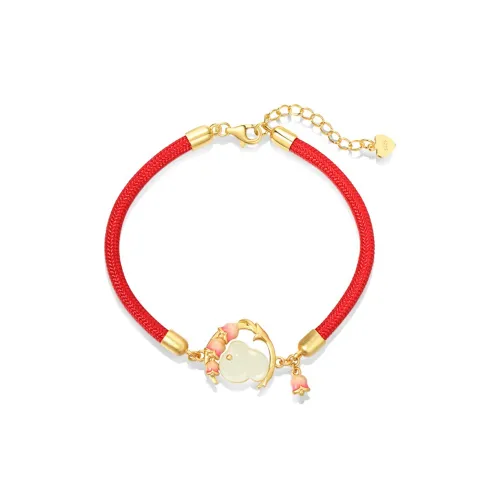Emerald Dynasty Hetian Jade Bracelets White Jade/Pale Greenish White Jade Women's