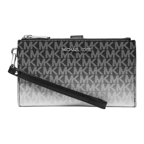 MICHAEL KORS Jet Set Coated Canvas Clutch Large Size Men's Black