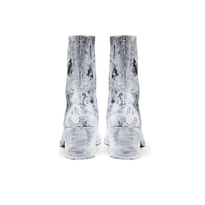 Maison Margiela Tabi Bianchetto Ankle Boots Men's White-3
