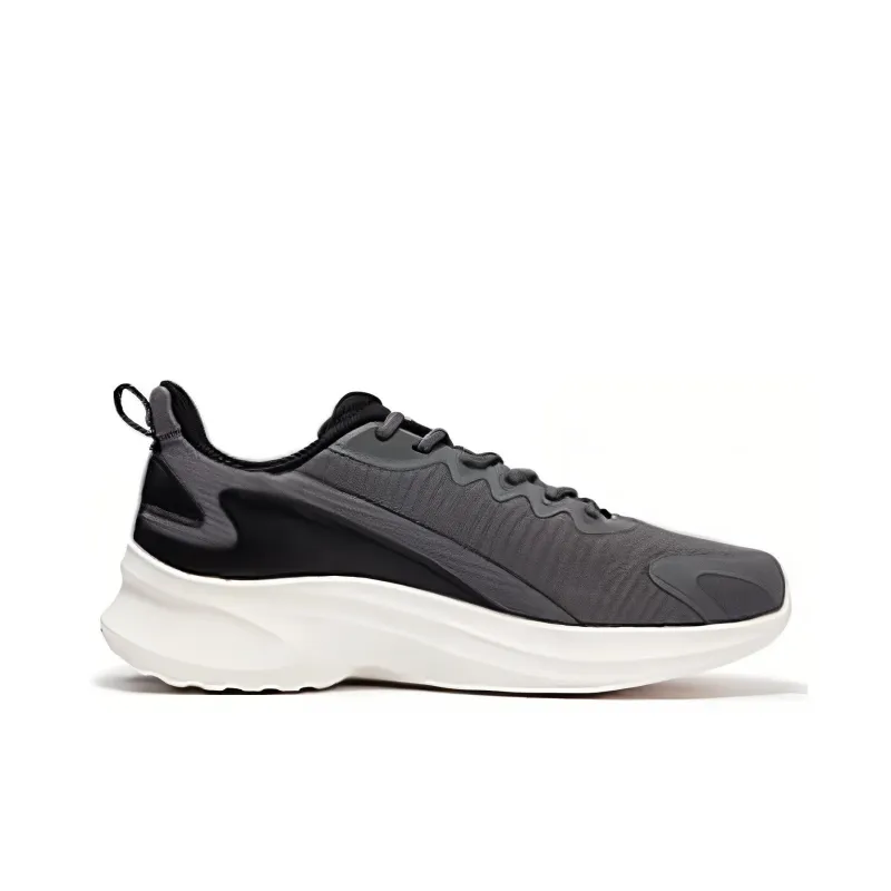 361° Durable Breathable Low Top Running Shoes Men's Gray White-1