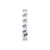 Blue Silver-Dopamine Dressing Irregular Metal Stretch Strap