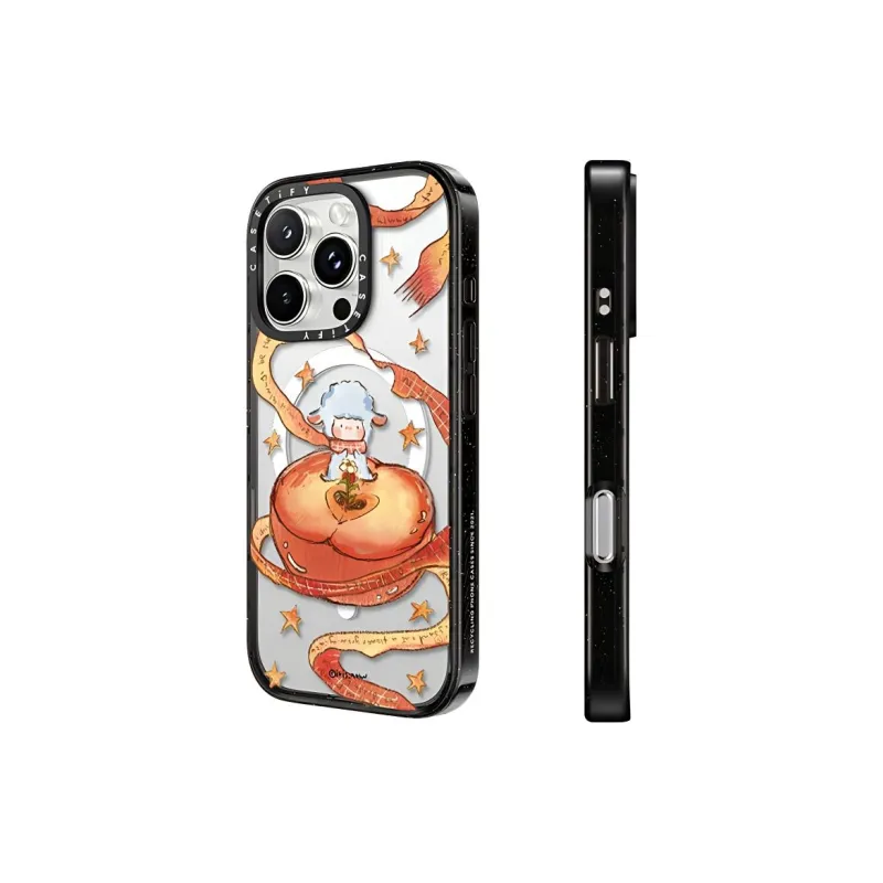 CASETIFY TPU+PC Material Peaceful Apple Phone Cases Compatibility With IPhone 16/15/Pro/Pro Max Cartoon-0